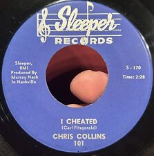 RARE Doo Wop Rockabilly Promo 45 CHRIS COLLINS I Cheated SLEEPER EX * picture