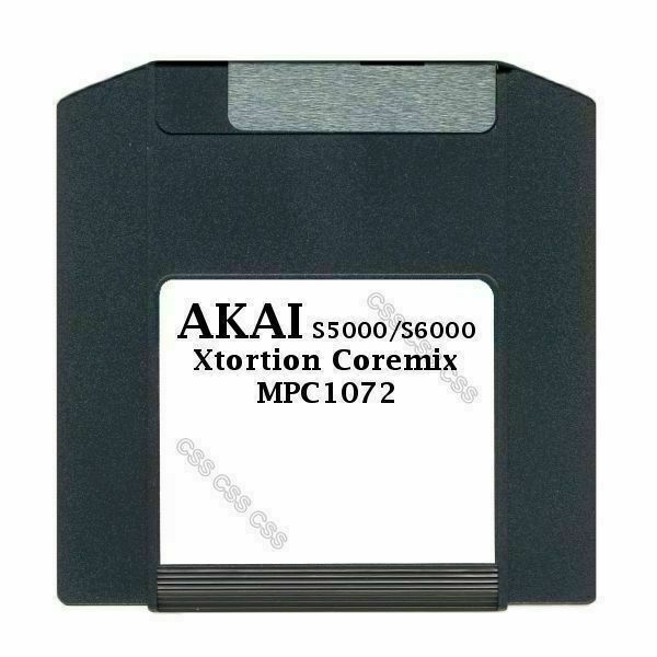 Akai S5000 / S6000 100MB Zip Disk Xtortion Coremix MPC1072