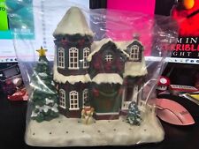 VINTAGE AVON Animated Lights & Music Holiday House in Original Box unopened picture