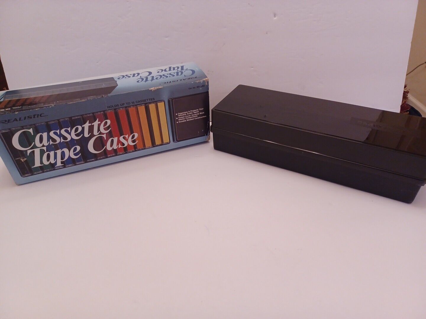 VTG REALISTIC RADIO SHACK Cassette Tape Case/Holder Storage for 15 #44-665