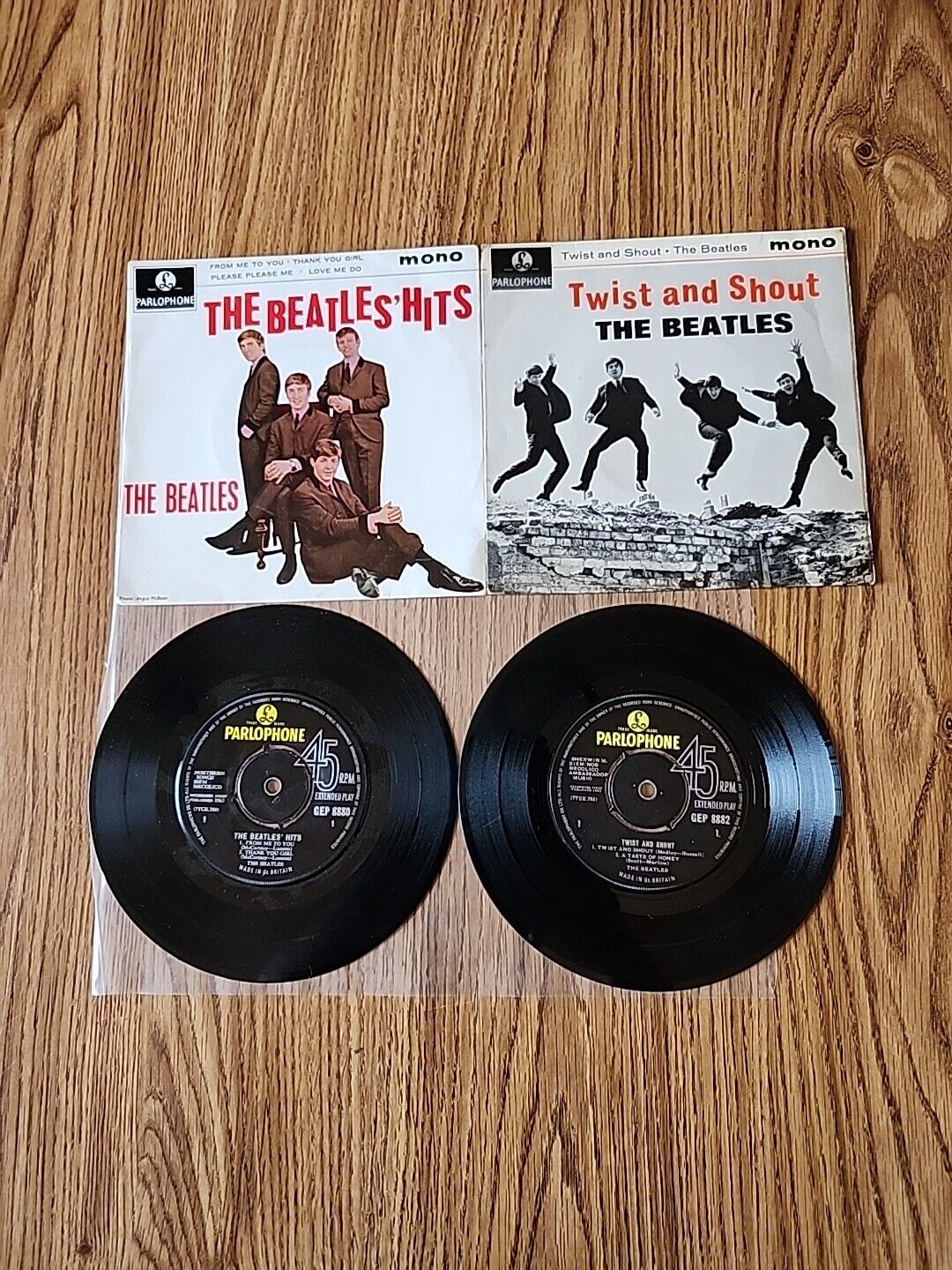 The Beatles pair of original 1963 U.K. 7