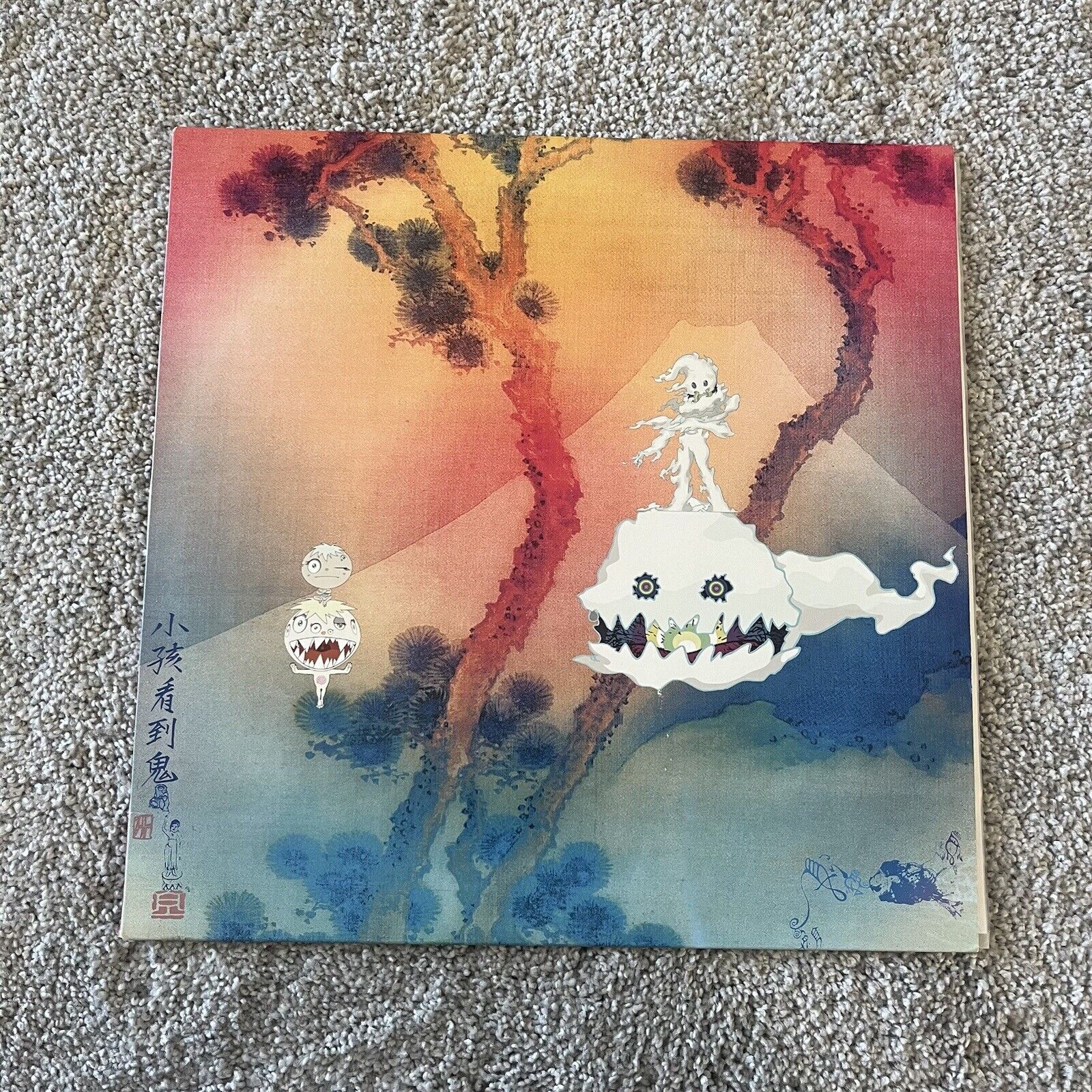 Kids See Ghosts - Self-titled LP (Translucent Pink Vinyl) Kanye West Kid Cudi