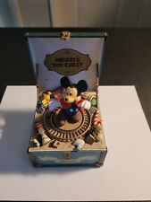VINTAGE Rare Schmid Mickey's Toy Chest Retired Music Box Wind Toyland picture