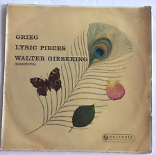 GRIEG LYRIC PIECES GIESEKING Columbia 33CX 1467 B/G 1957 Vinyl picture