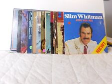 LOT OF 12 VINTAGE COUNTRY ARTISTS-SLIM WHITMAN,DON HUGHES VINYL LPS   ACM picture