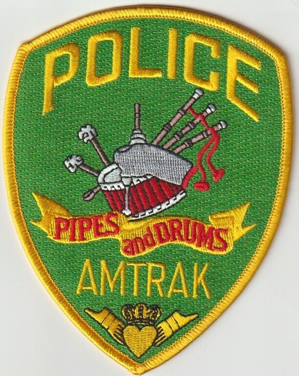 AMTRAK Pipes and Drums obsolete patch shipped from Australia
