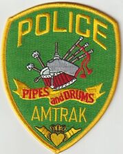 AMTRAK Pipes and Drums obsolete patch shipped from Australia picture