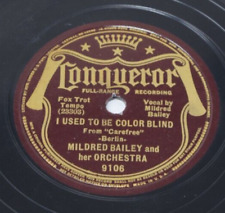 PREWAR JAZZ 78 Mildred Bailey I Used To Be Color Blind Conqueror 9106 EX picture