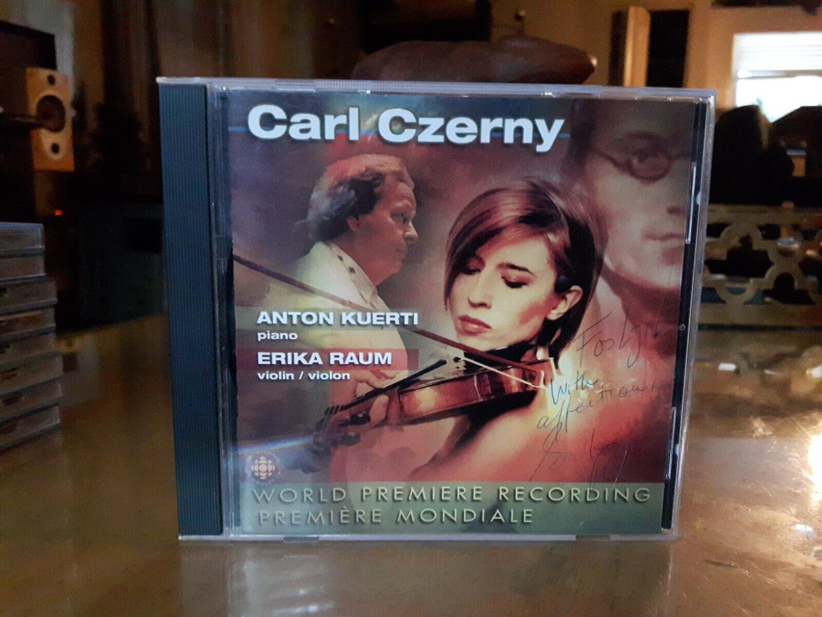 Carl Czerny Erika Raum Violin • Anton Kuerti Piano. 2002. CBC.  Autographed