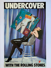 Original 1983 Rolling Stones Undercover Promo Poster 23” X 36” Music Man Cave picture