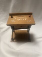 Vintage George Good Corp 1985 Music box School Desk Teacher Apple picture
