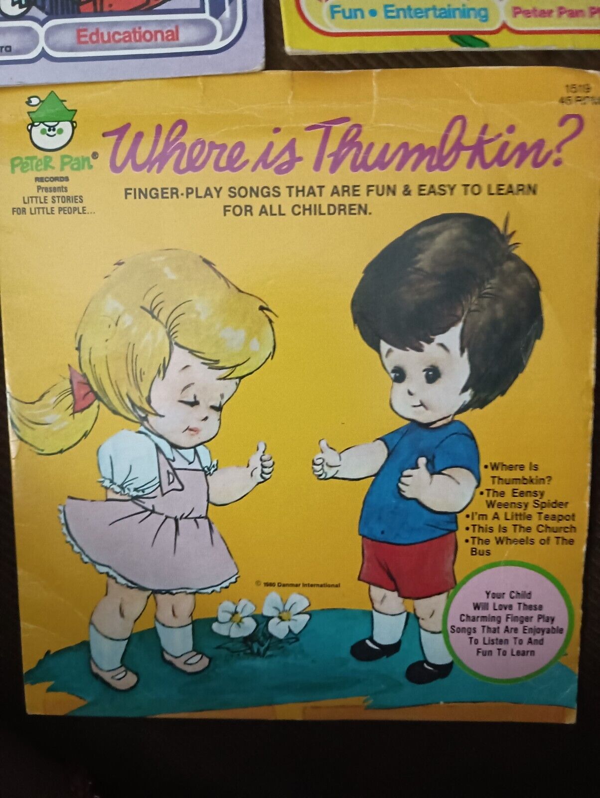 Vintage Peter Pan Presents Where Is Thumbkin