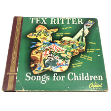 VINTAGE 1948 Tex Ritter-Songs For Children-Capitols Set of 3 picture