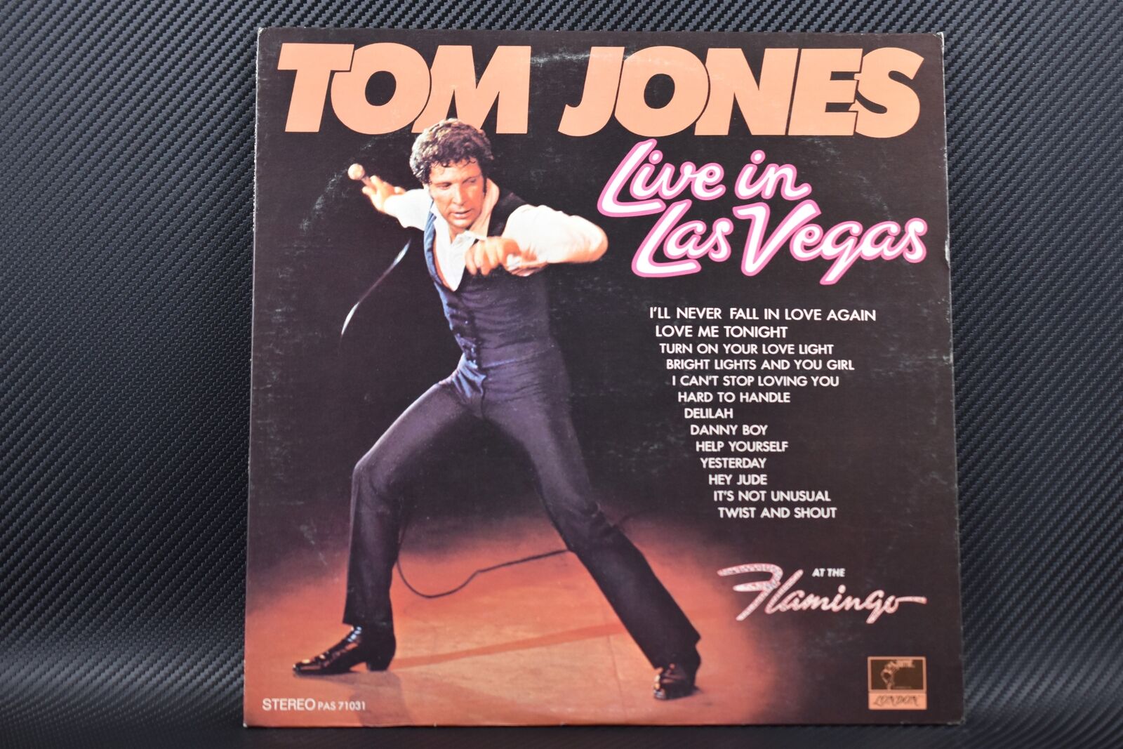 Vtg Vinyl Record Album Parrot Tom Jones Live in Las Vegas PAS 71031