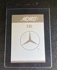Mercedes Benz Card 1987 Motto Trivia Game Car Automobile Logo 80s Vintage 1980s picture