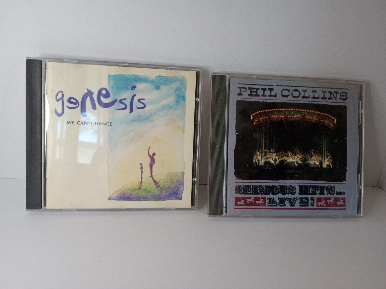 Genesis Phil Collins Lot Of 2 We Can\'t Dance, Serious Hits Live