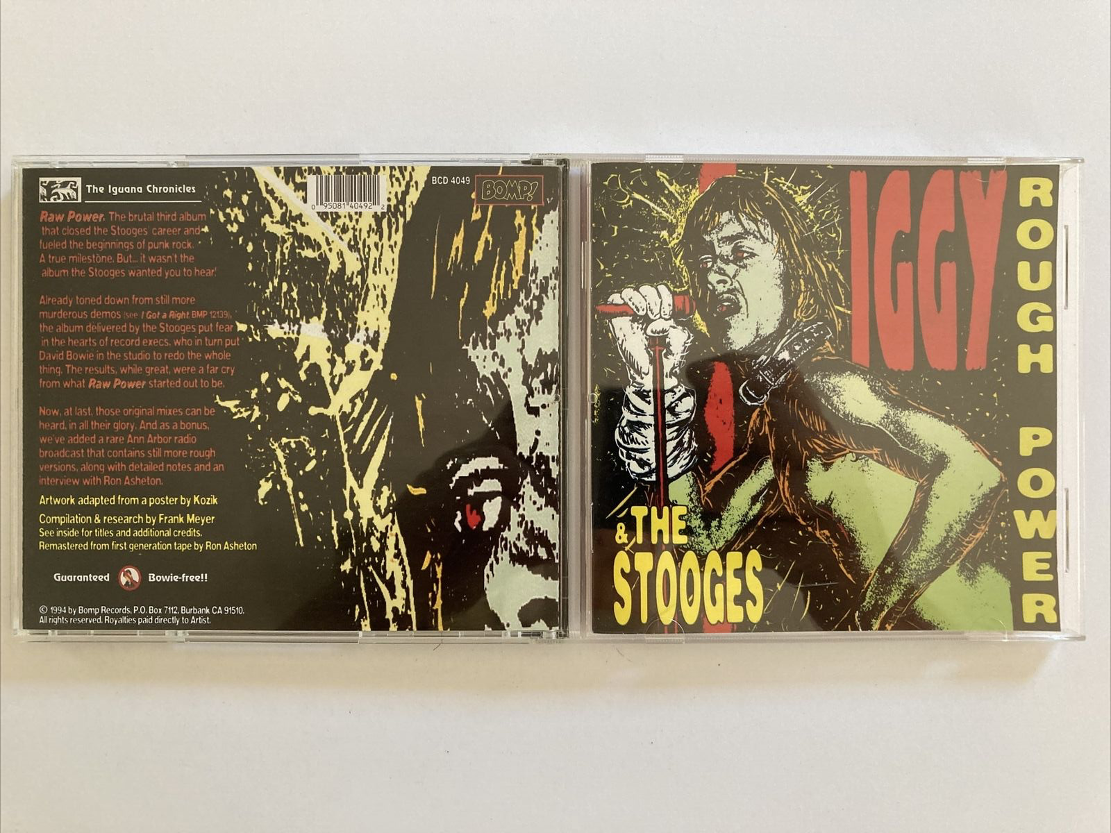 Rough Power by Iggy & the Stooges (CD, Oct-2005, Bomp) Like New Condition