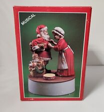Vintage Christmas Bisque Porcelain Music Box – Mr. & Mrs. Claus picture
