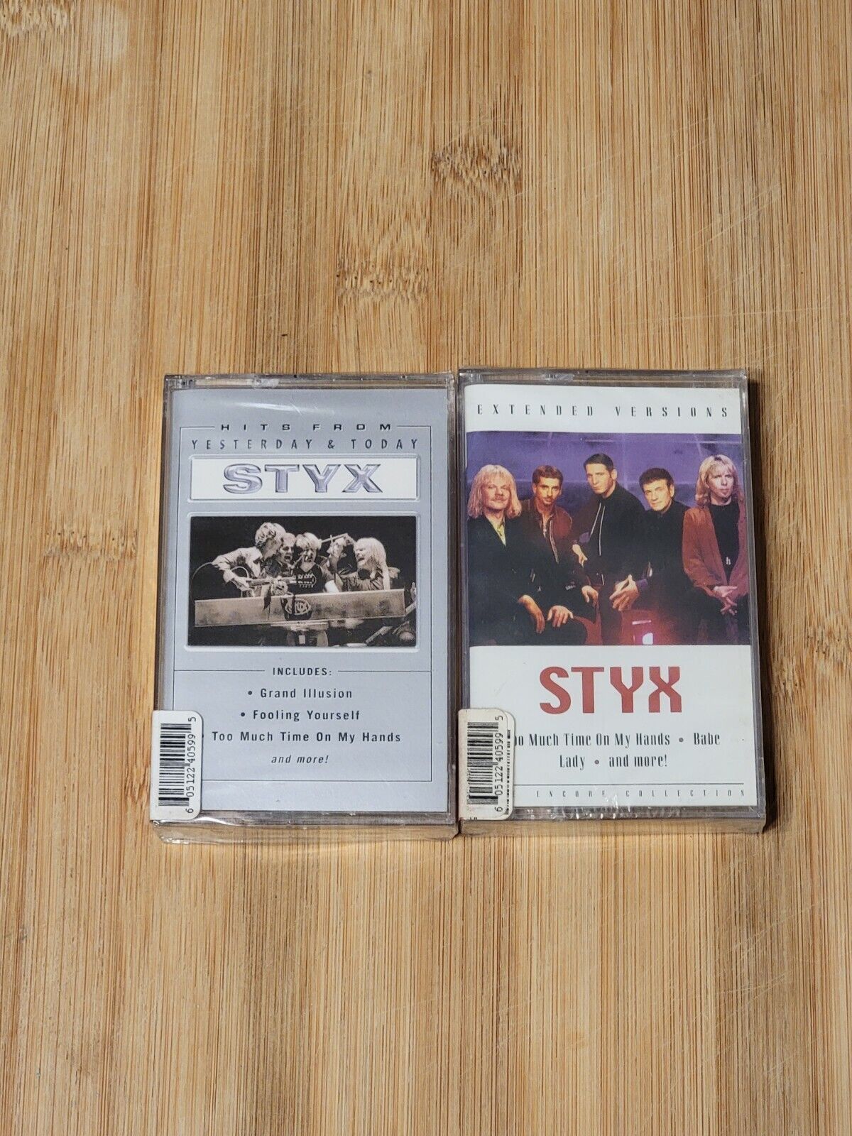 STYX NOS Sealed Two Cassette Tapes  Yesterday & Today an Extended  Version