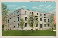 Linen~Music Hall~Indiana University~Bloomington Indiana~Vintage Postcard picture