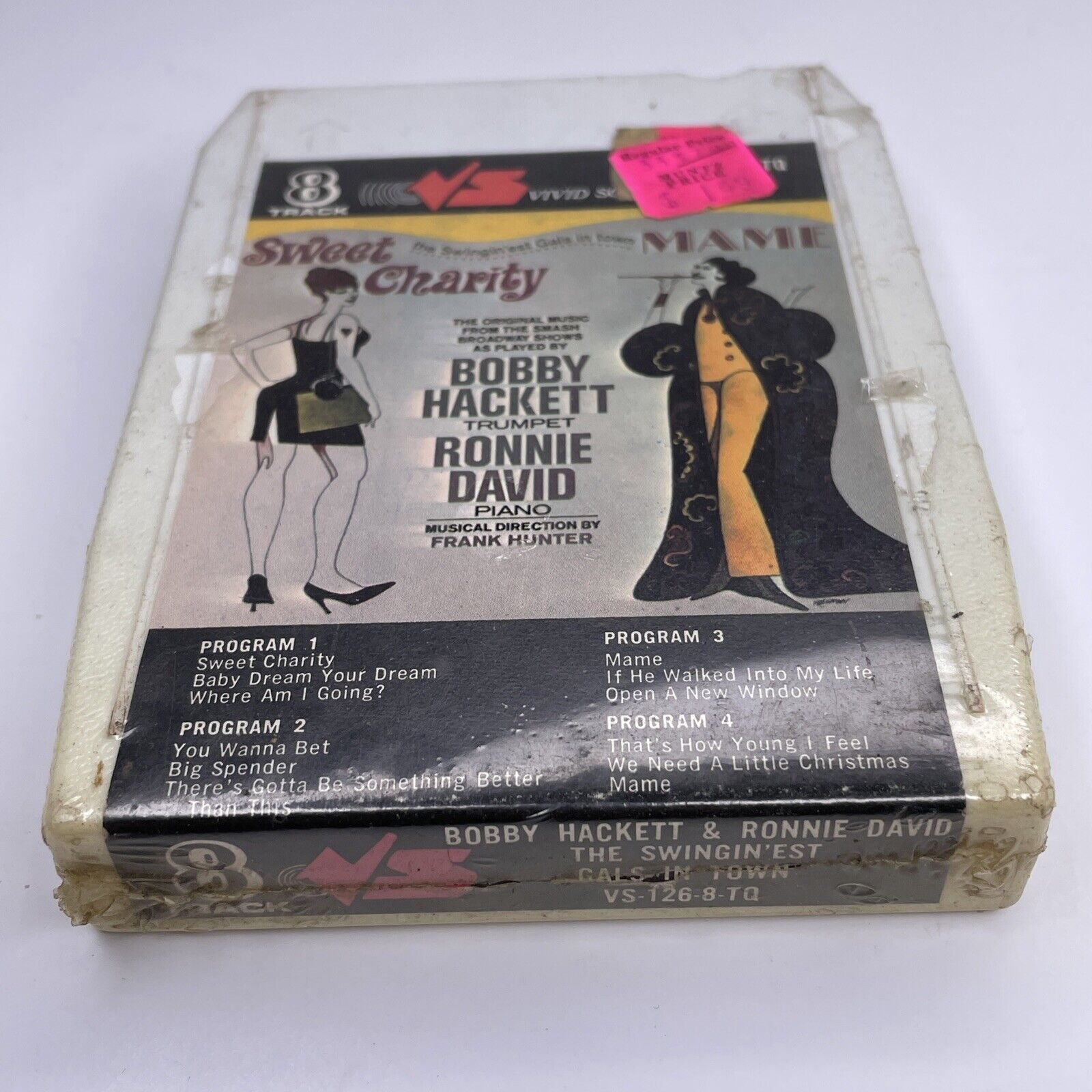 SEALED Sweet Charity Swingin’est Gals In Town Soundtrack 8-Track Tape White Cart