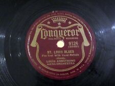 LOUIS ARMSTRONG St. Louis Blues / Basin Street Blues CONQUEROR 9124 picture