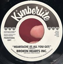 RARE Northern Soul 45 BROKEN HEARTS INC Heartache Is All You Get PROMO NM * picture