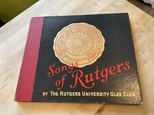 Rutgers University Glee Club 1946-47 Songs Of Rutgers 78 RPM 4 Red Record Set picture