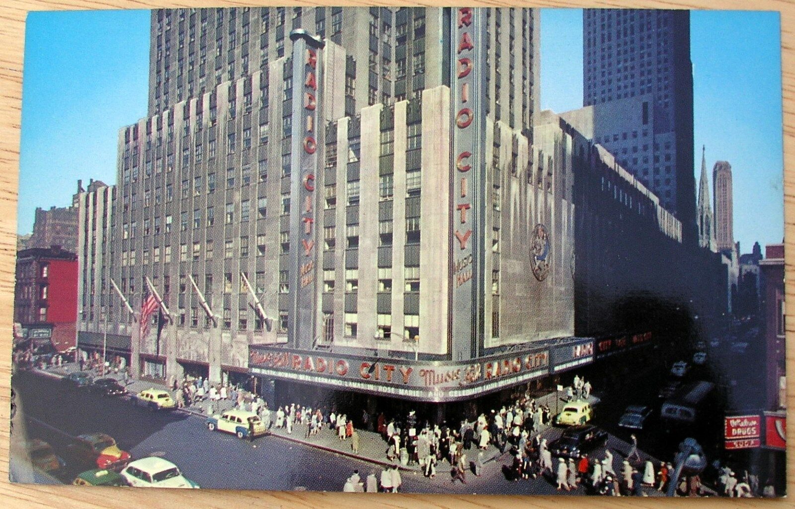 Vintage 1960 RPPC Postcard RADIO CITY MUSIC HALL New York HERBCO H-408
