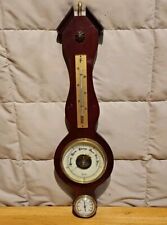 Vintage Western Germany Weather Barometer- Thermometer Banjo Style picture