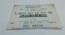 Aerosmith Get A Grip Tour ticket Stub Vintage 23rd Oct 1993 Birmingham NEC picture