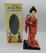 The Super Quality of Riren Craftwork Japanese Geisha Girl with Drum Doll In Box picture