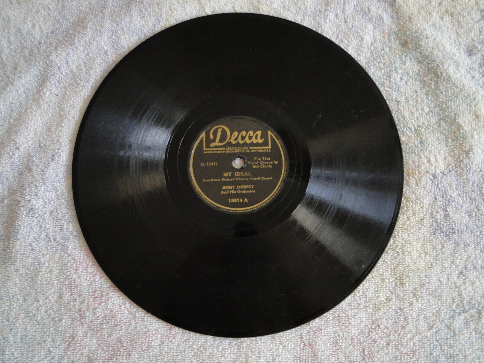 1944 Jimmy Dorsey - DECCA REC 78 RPM 10\