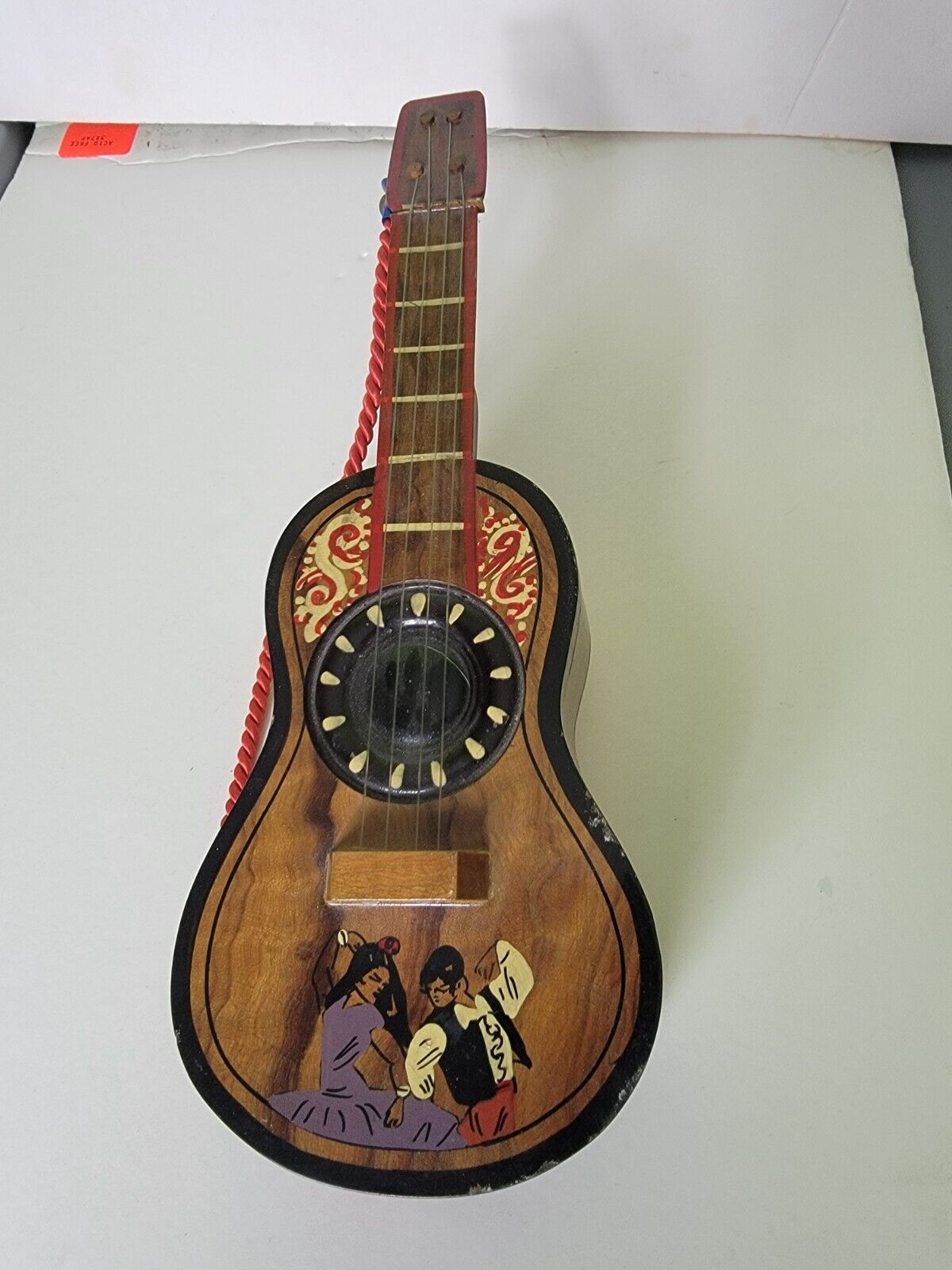 Vintage Spanish Guitar Music Box Jewelry Espana Valencia 