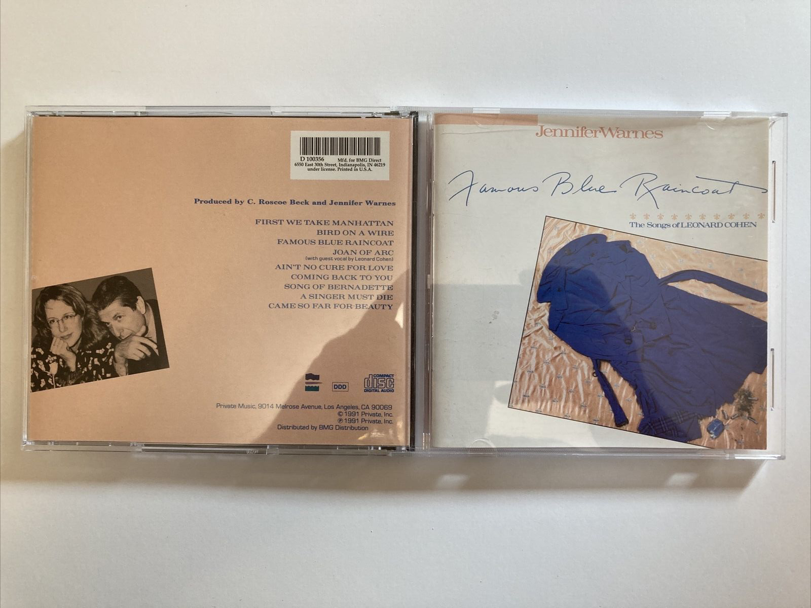 JENNIFER WARNES-FAMOUS BLUE RAINCOAT CD - The Songs of Leonard Cohen
