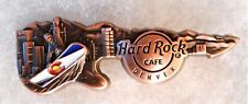 HARD ROCK CAFE DENVER 3D BRONZE SKYLINE GUITAR SERIES PIN # 95601 picture