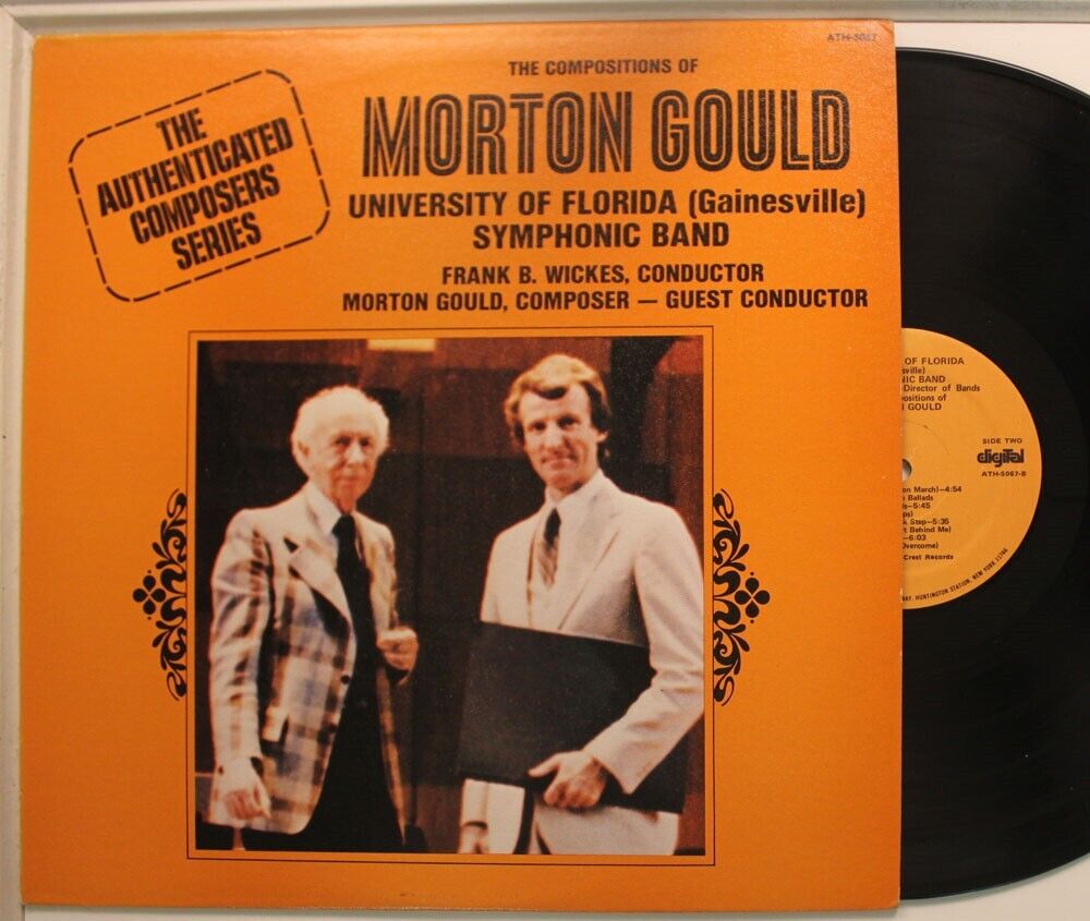 University Of Florida Lp The Compositions Of Morton Gould (W/ Catalog Post Card)