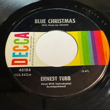 Ernest Tubb - Blue Christmas / White Christmas 45 - Decca 46186 picture