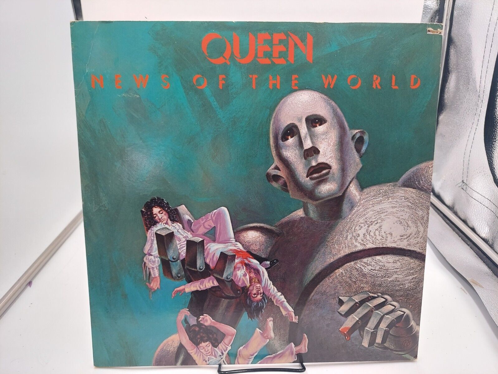 Queen News of the World LP Record 1976 1st Elektra Ultrasonic Clean EX cVG+