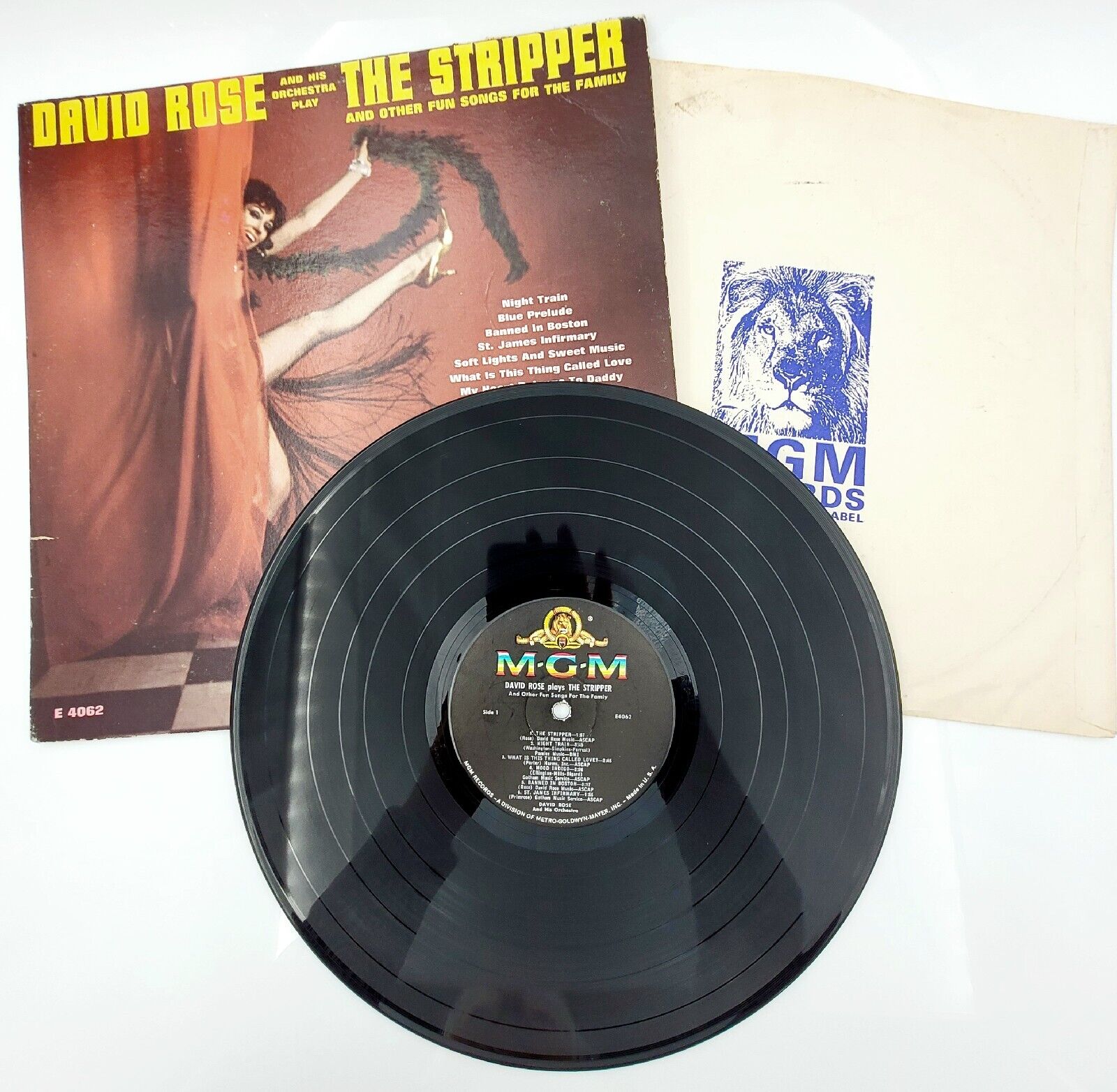 David Rose and His Orchestra Play The Stripper Vintage Vinyl Record LP SE 4062