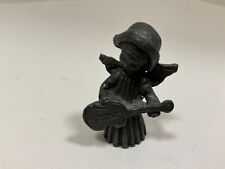 Vintage Pewter Angel Music Band Guitar picture