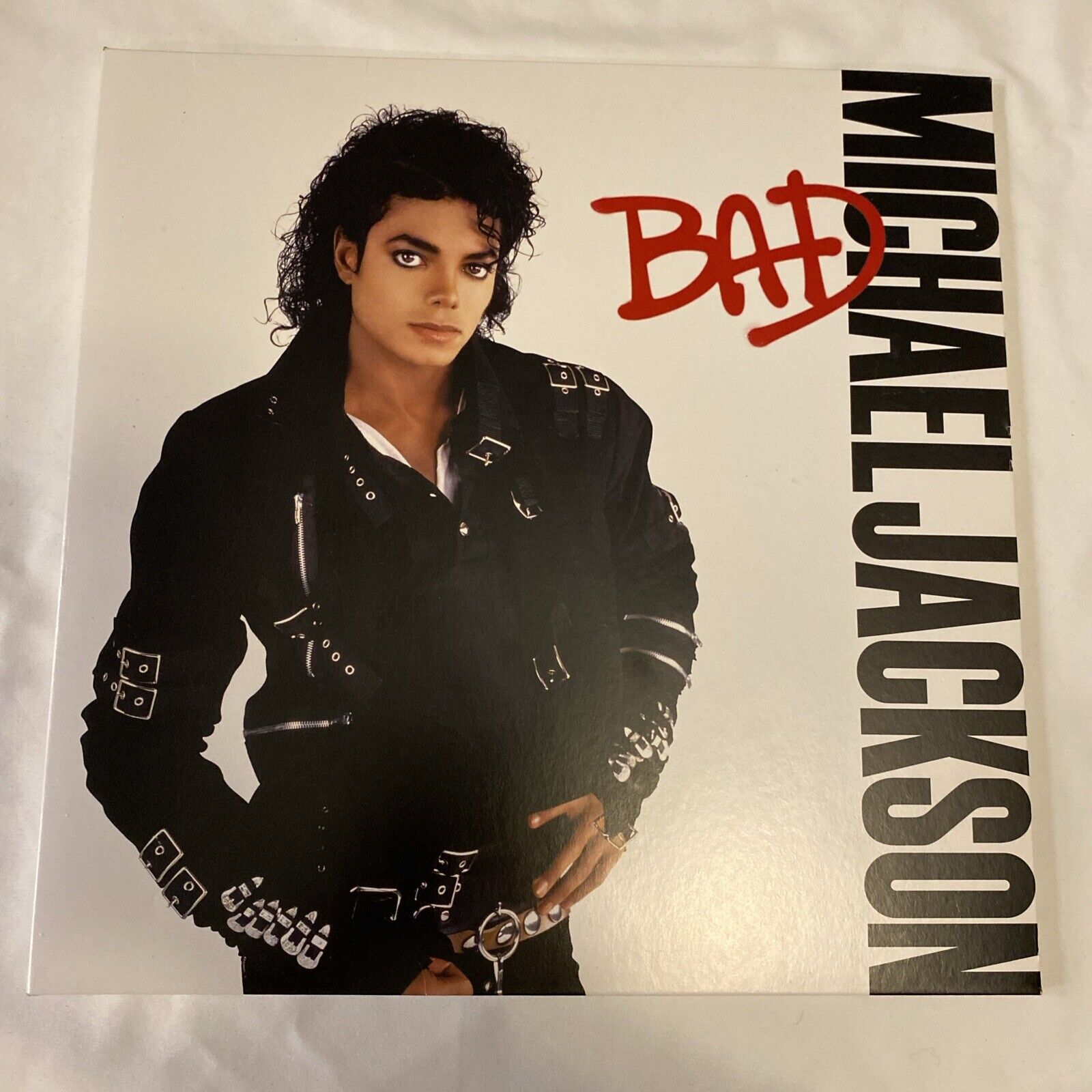 Michael Jackson Bad 1987 Original Press W/lyrics Sheet Epic: 40600 In Excellent