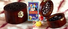 VINTAGE CIRCLE WOODEN  MUSIC BOX : ♫ Anastasia:Once Upon A December ♫  picture