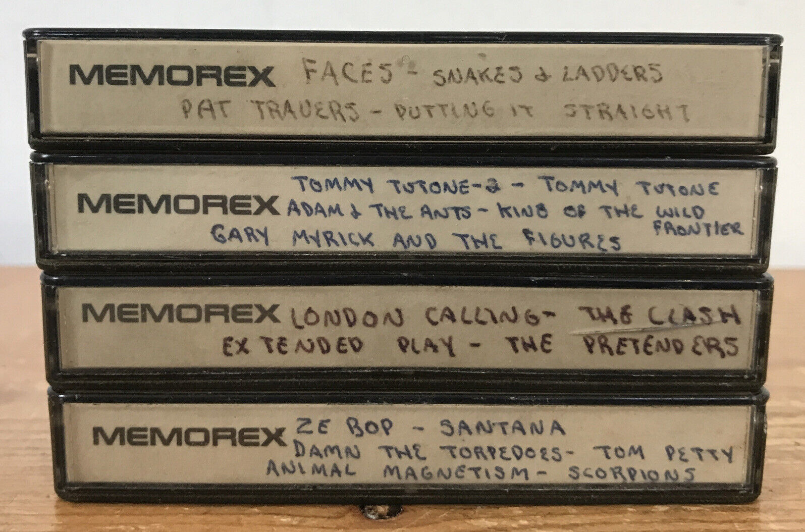 Set Lot 4 Vtg 70s 80s Albums Memorex 90 120 Various Artist Mixes Cassette Tapes
