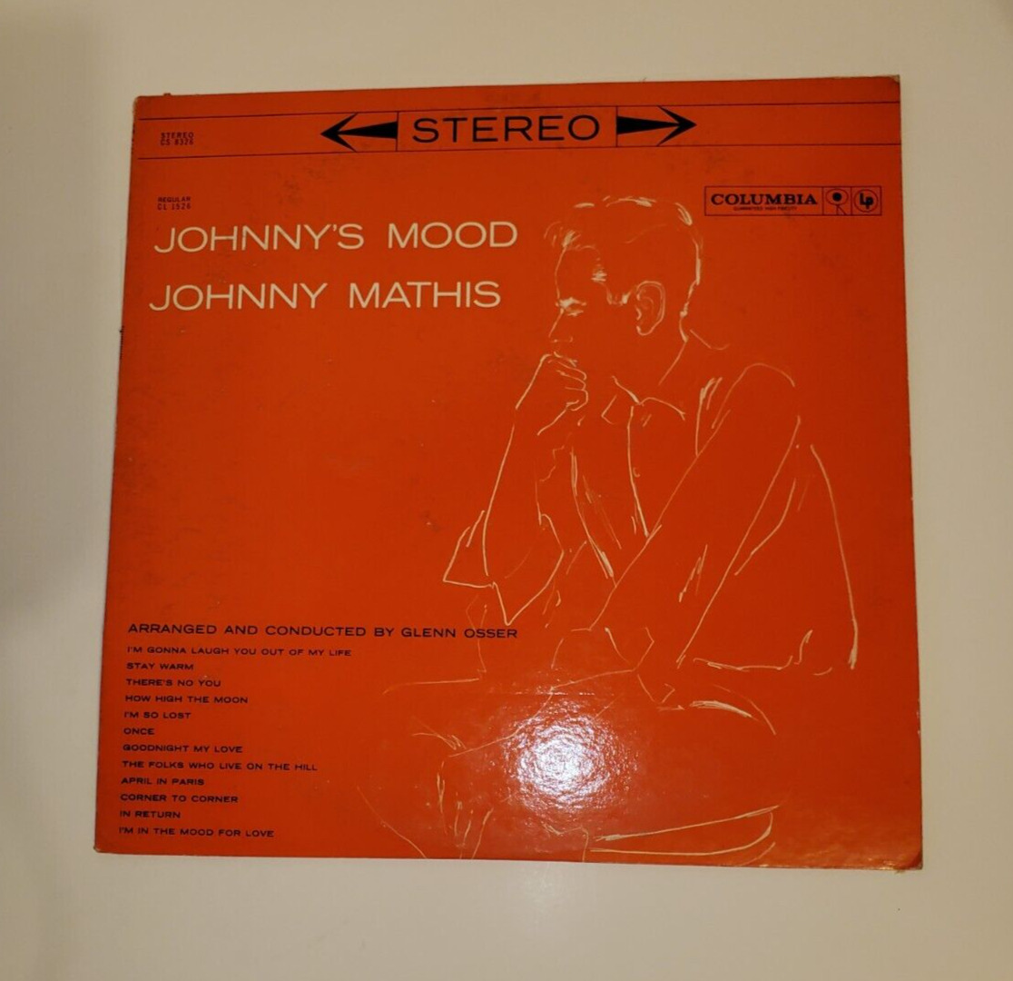 Johnny Mathis Johnny\'s Mood/ Vintage vinyl record lp album original Columbia VG+