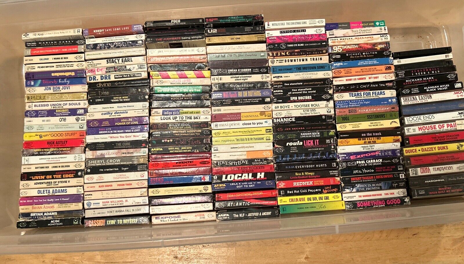 165 Vintage Rap Hip Hop R&B Pop Rock Country Cassette SINGLE Tape Lot Some Rare
