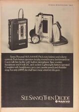 SANYO PERSONAL STEREO - VINTAGE PRESS ADVERT - 1981 - HI-FI picture