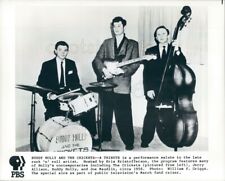 1988 Press Photo Buddy Holly & Crickets J Allison J Mauldin Drums Bass Guitar picture