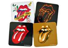 THE ROLLING STONES SET OF 4 COASTERS RARE collectible/ souvenir picture