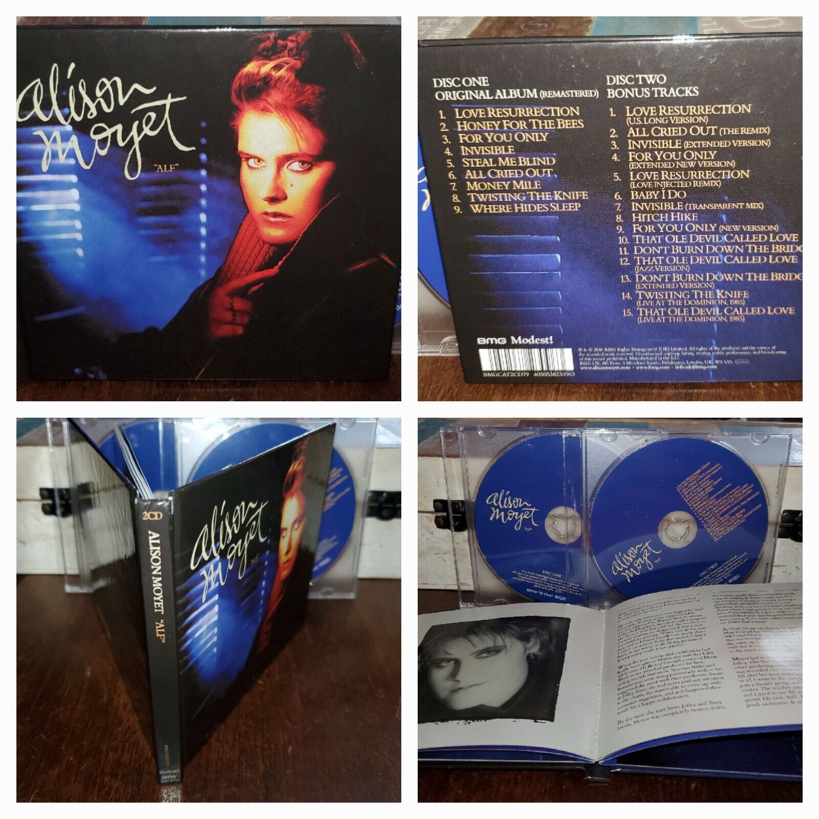 ALISON MOYET 2 CD ALF DELUXE EDITION INVISIBLE LOVE RESURRECTION ALL CRIED OUT